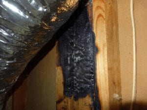 attic fire damage