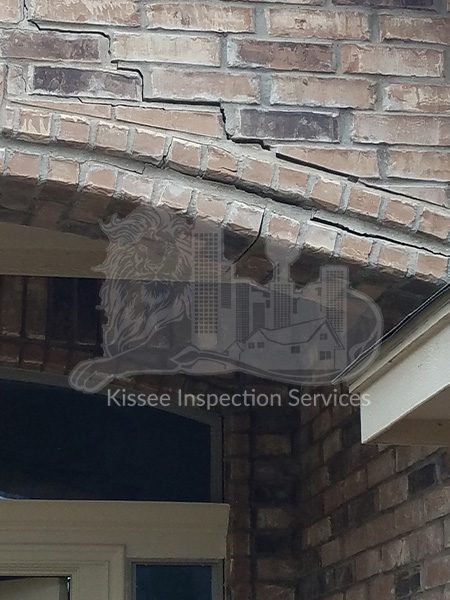 failing brick entryway