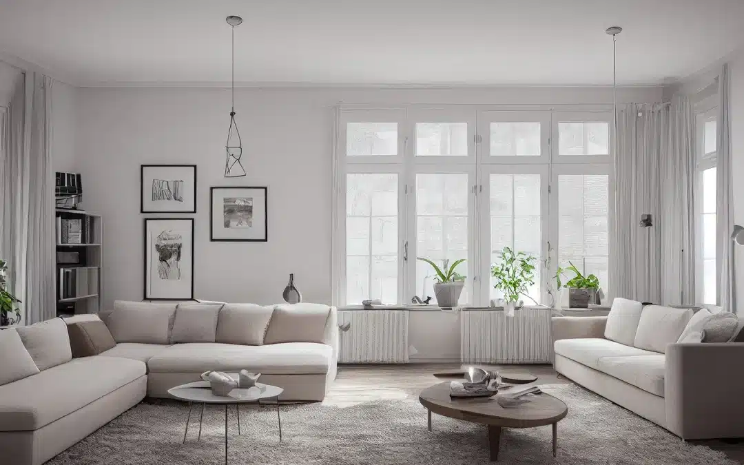 Stylish scandinavian living room