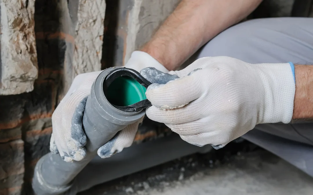 installing sewer pipes
